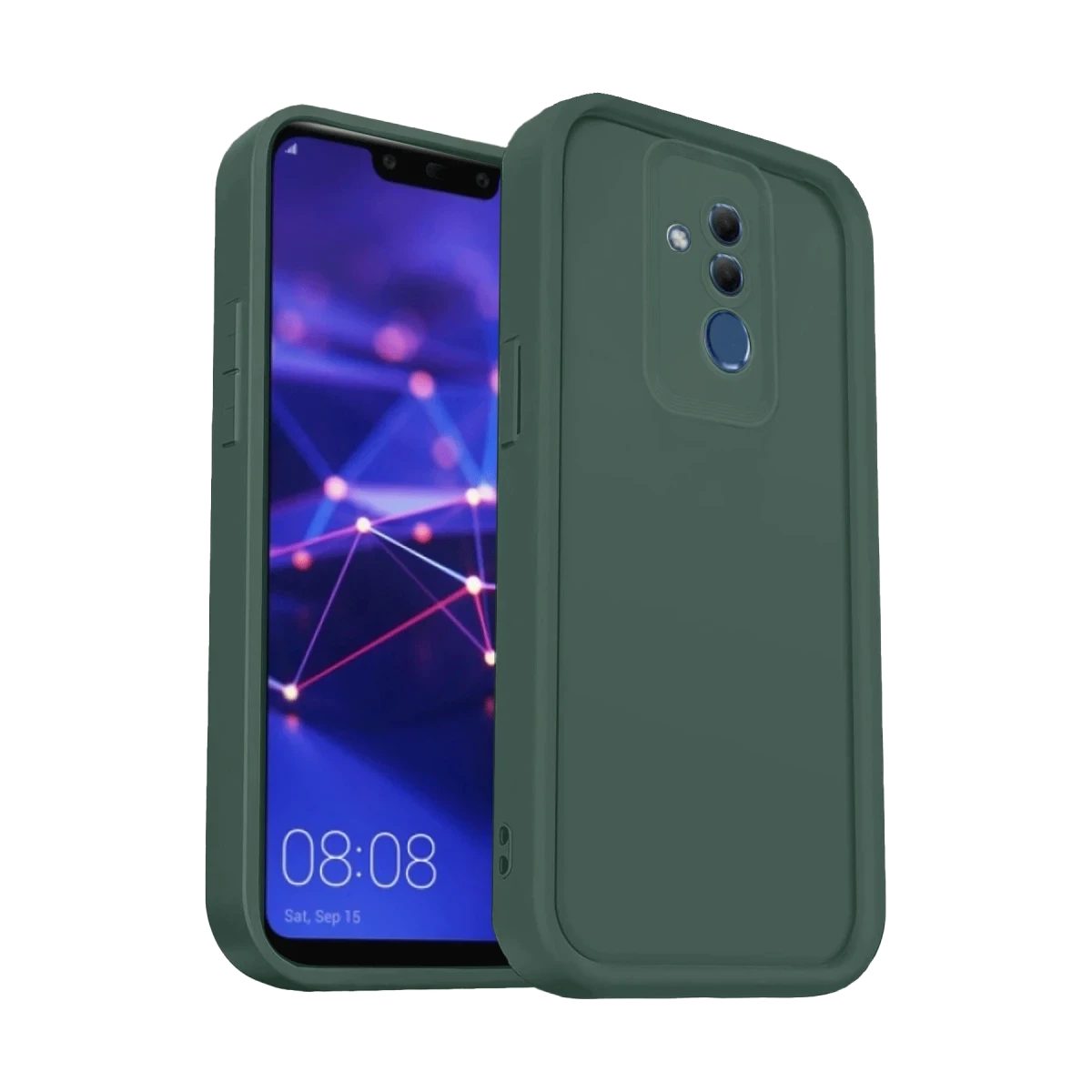 Huawei Mate 20 Lite Kılıf Viera Silikon - Koyu Yeşil