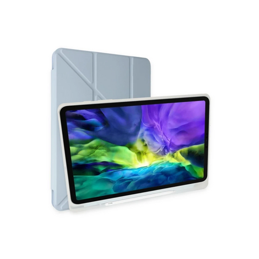 Huawei MatePad SE Kılıf Kalemlikli Mars Tablet Kılıfı - Mavi