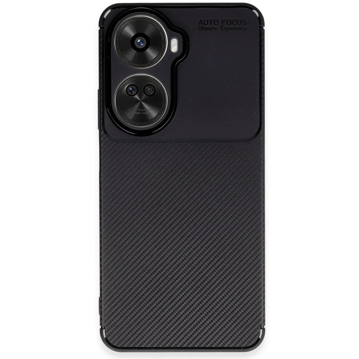 Huawei Nova 12 SE Kılıf Auto Focus Karbon Kapak - Siyah