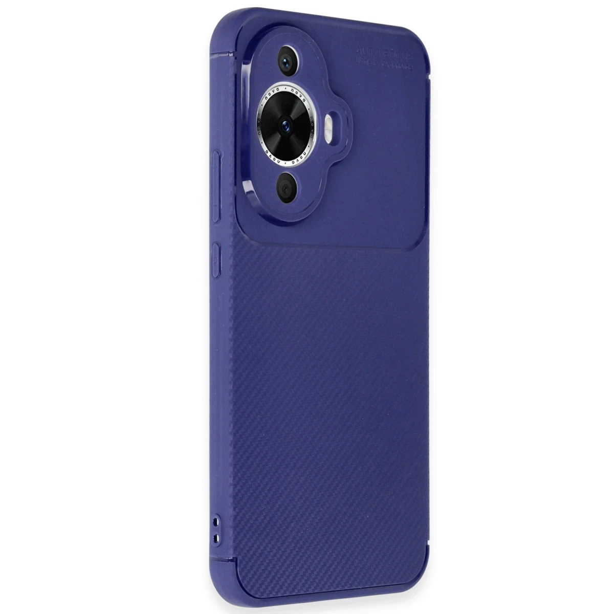 Huawei Nova 12S Kılıf Auto Focus Karbon Kapak - Lacivert