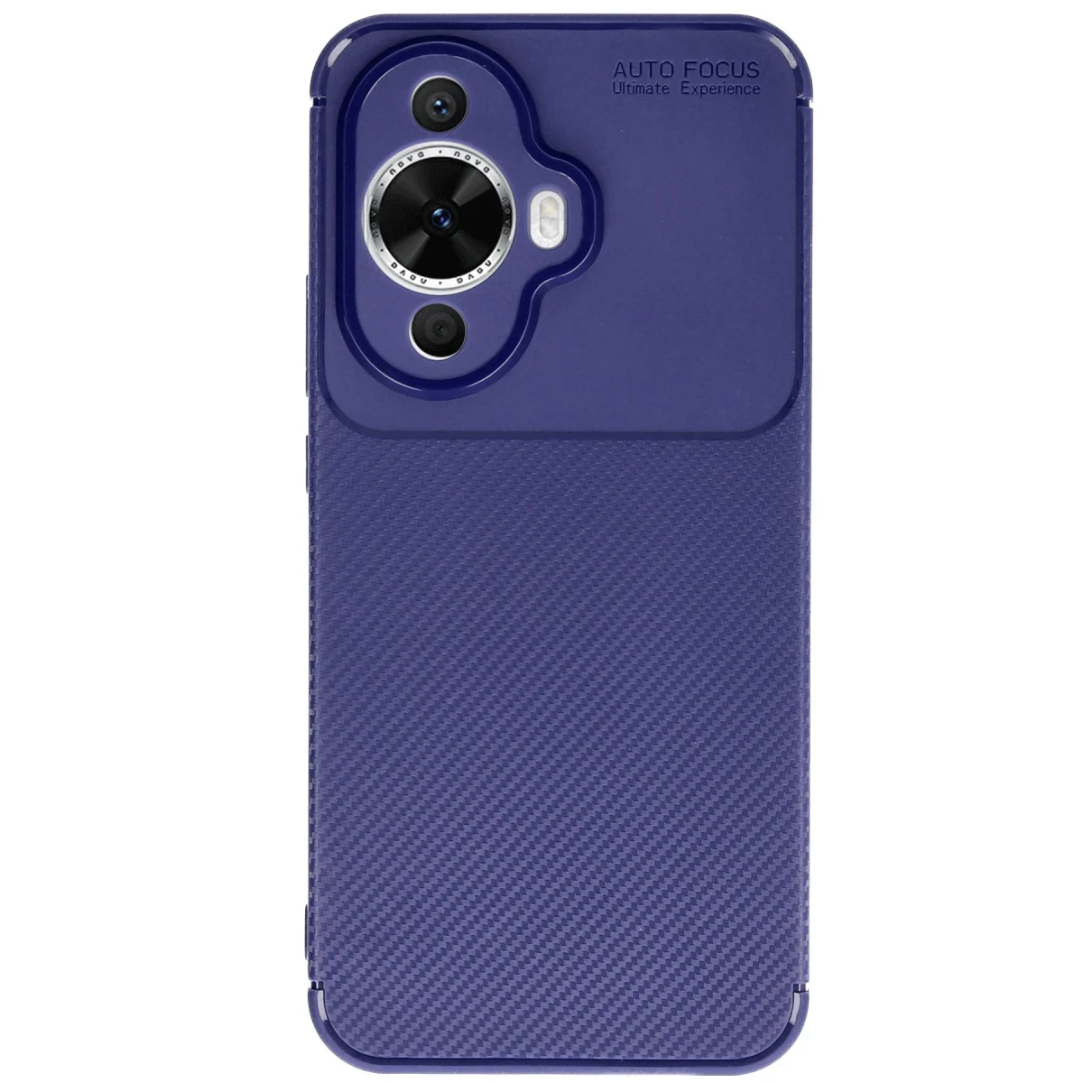Huawei Nova 12S Kılıf Auto Focus Karbon Kapak - Lacivert
