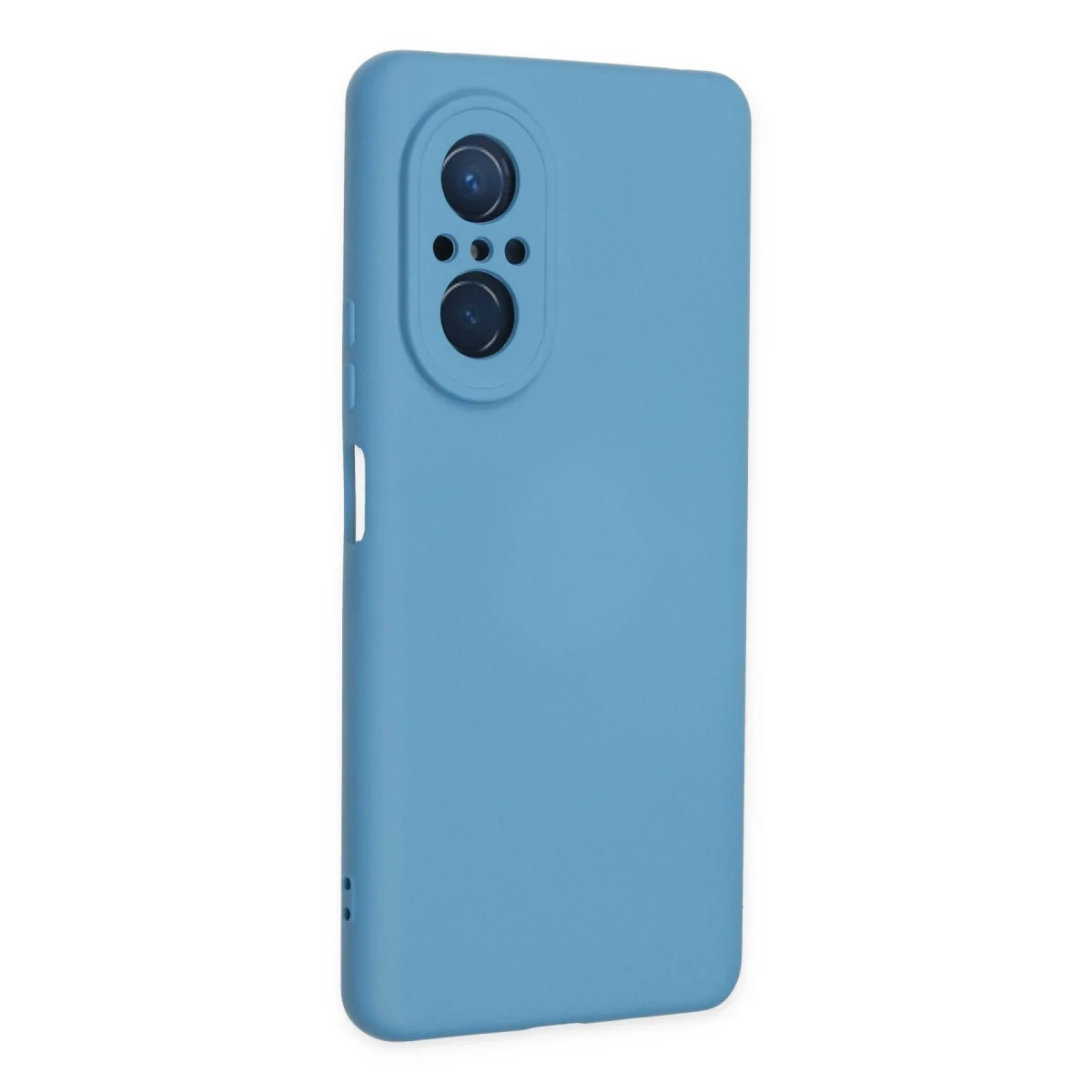 Huawei Nova 9 SE Kılıf Nano içi Kadife Silikon - Mavi