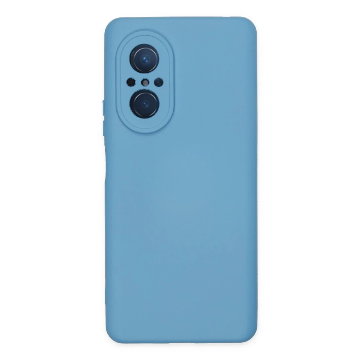 Huawei Nova 9 SE Kılıf Nano içi Kadife Silikon - Mavi