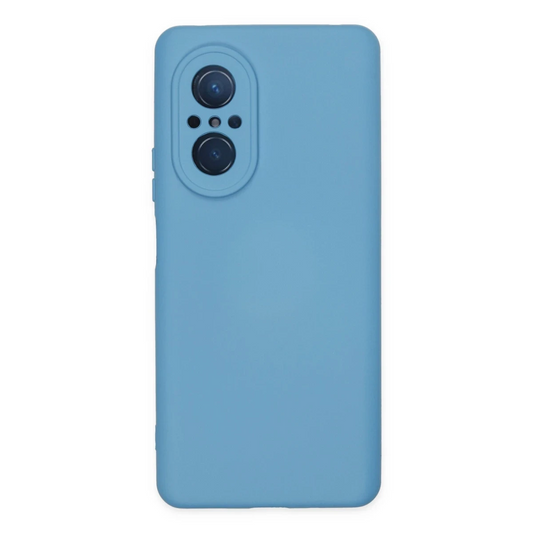 Huawei Nova 9 SE Kılıf Nano içi Kadife Silikon - Mavi