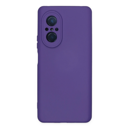 Huawei Nova 9 SE Kılıf Nano içi Kadife Silikon - Mor