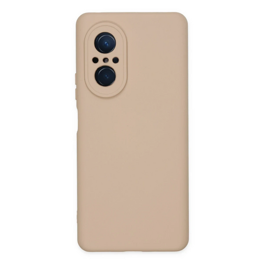 Huawei Nova 9 SE Kılıf Nano içi Kadife Silikon - Pudra