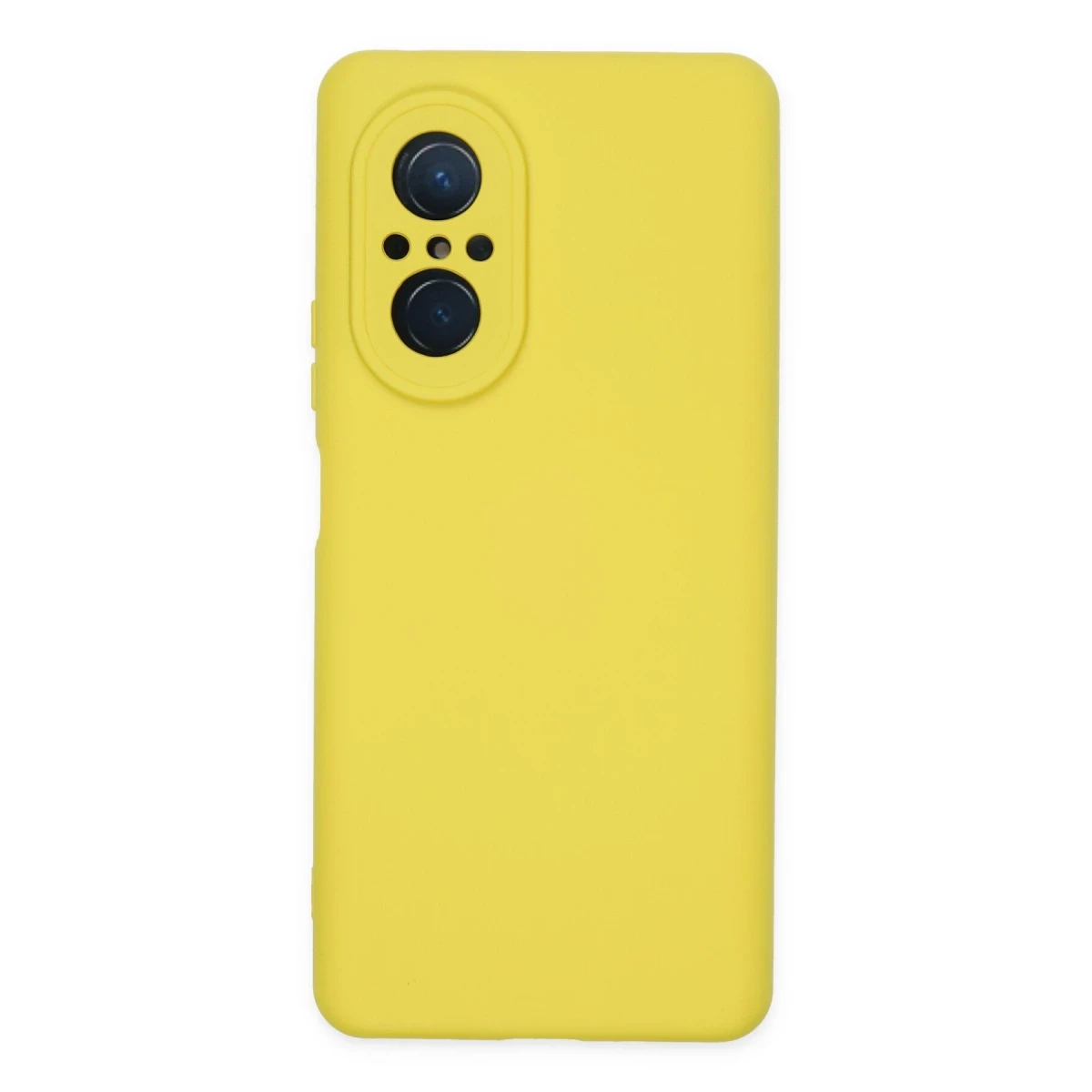Huawei Nova 9 SE Kılıf Nano içi Kadife Silikon - Sarı