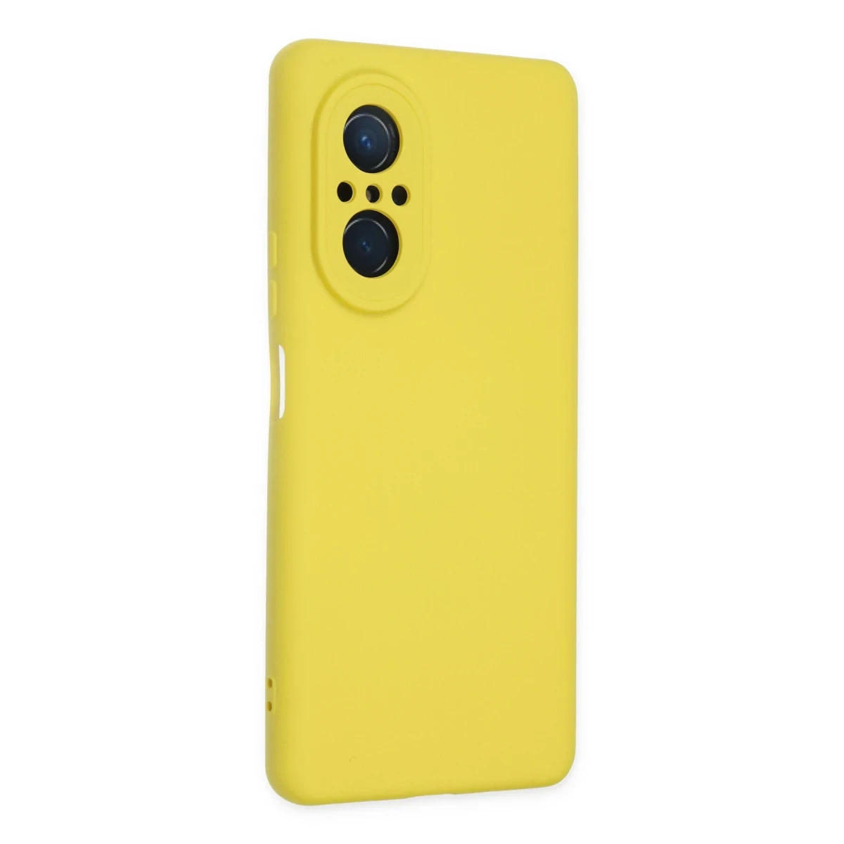 Huawei Nova 9 SE Kılıf Nano içi Kadife Silikon - Sarı