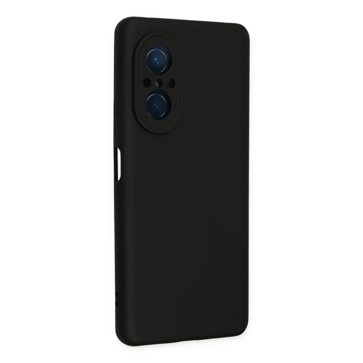 Huawei Nova 9 SE Kılıf Nano içi Kadife Silikon - Siyah
