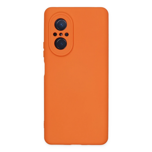 Huawei Nova 9 SE Kılıf Nano içi Kadife Silikon - Turuncu