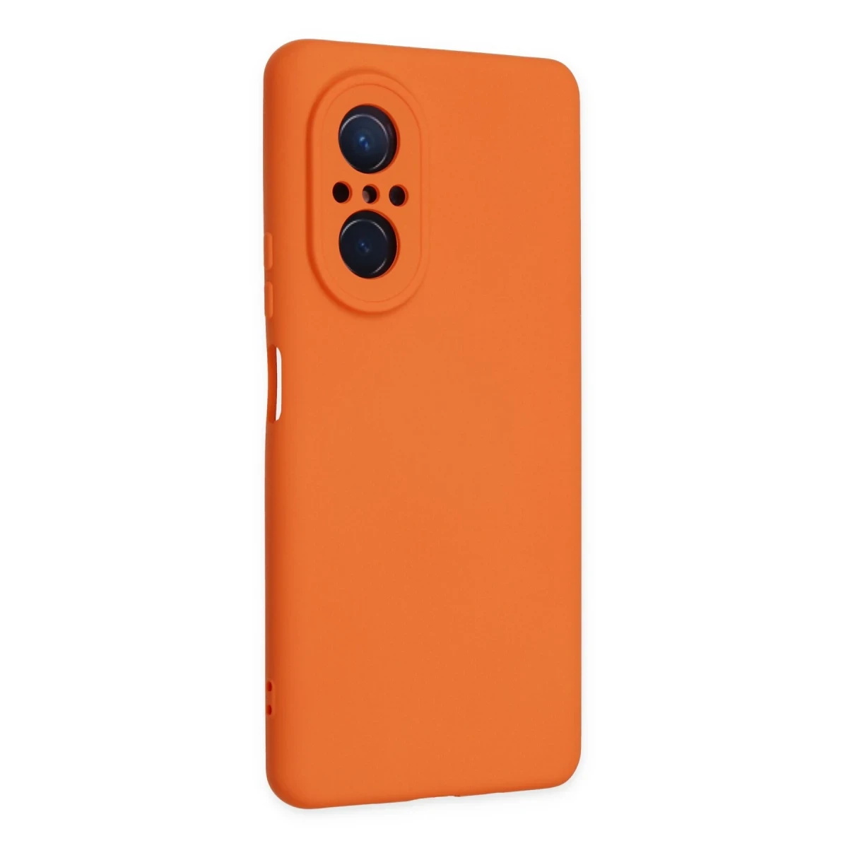 Huawei Nova 9 SE Kılıf Nano içi Kadife Silikon - Turuncu