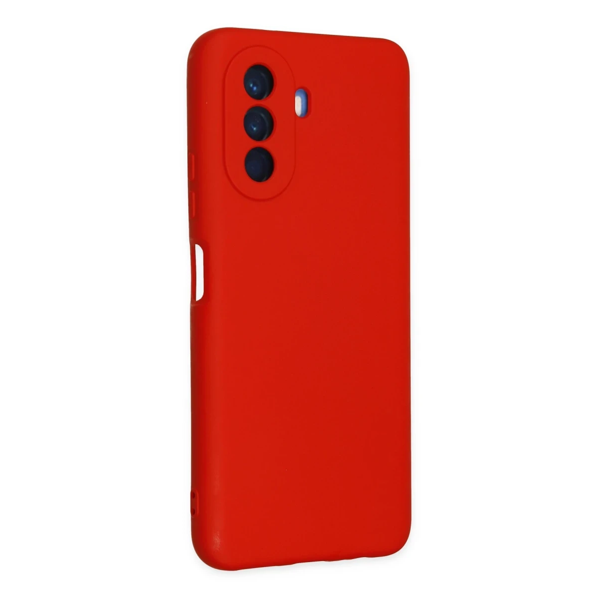 Huawei Nova Y70 Kılıf Nano içi Kadife Silikon - Kırmızı