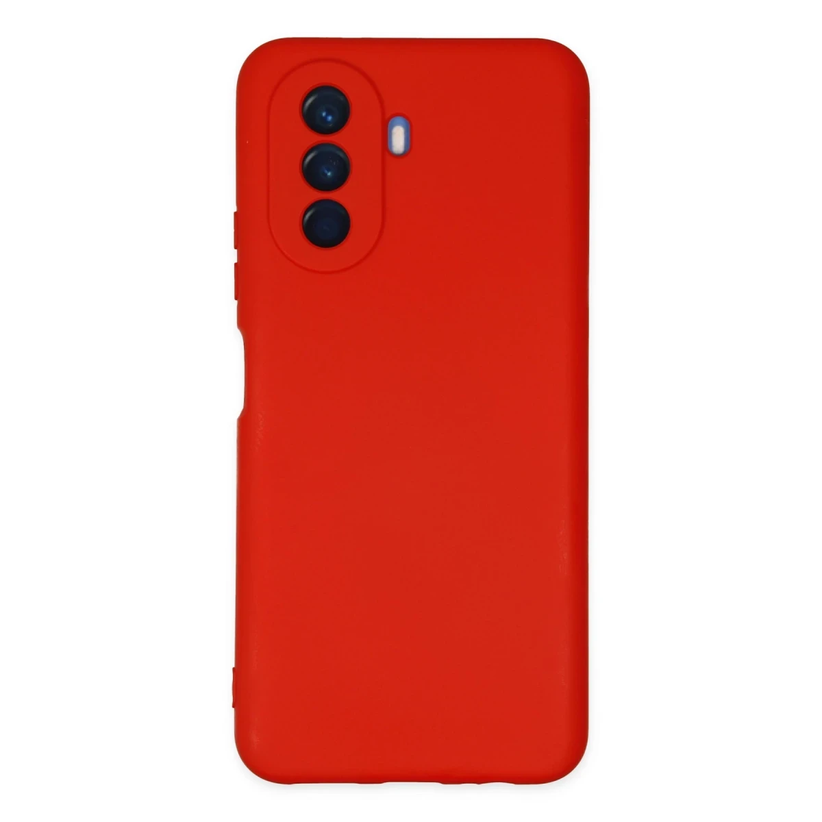 Huawei Nova Y70 Kılıf Nano içi Kadife Silikon - Kırmızı
