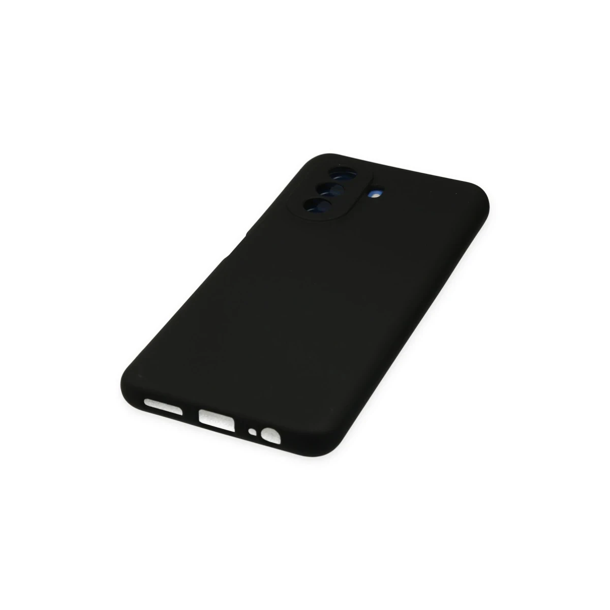 Huawei Nova Y70 Kılıf Nano içi Kadife Silikon - Siyah