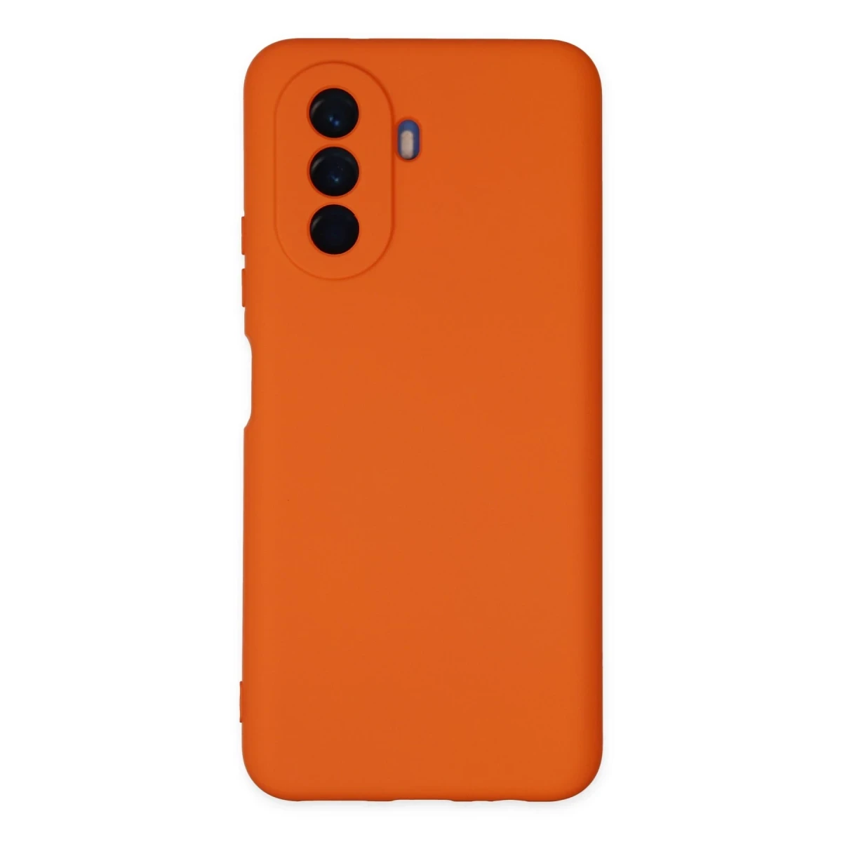 Huawei Nova Y70 Kılıf Nano içi Kadife Silikon - Turuncu