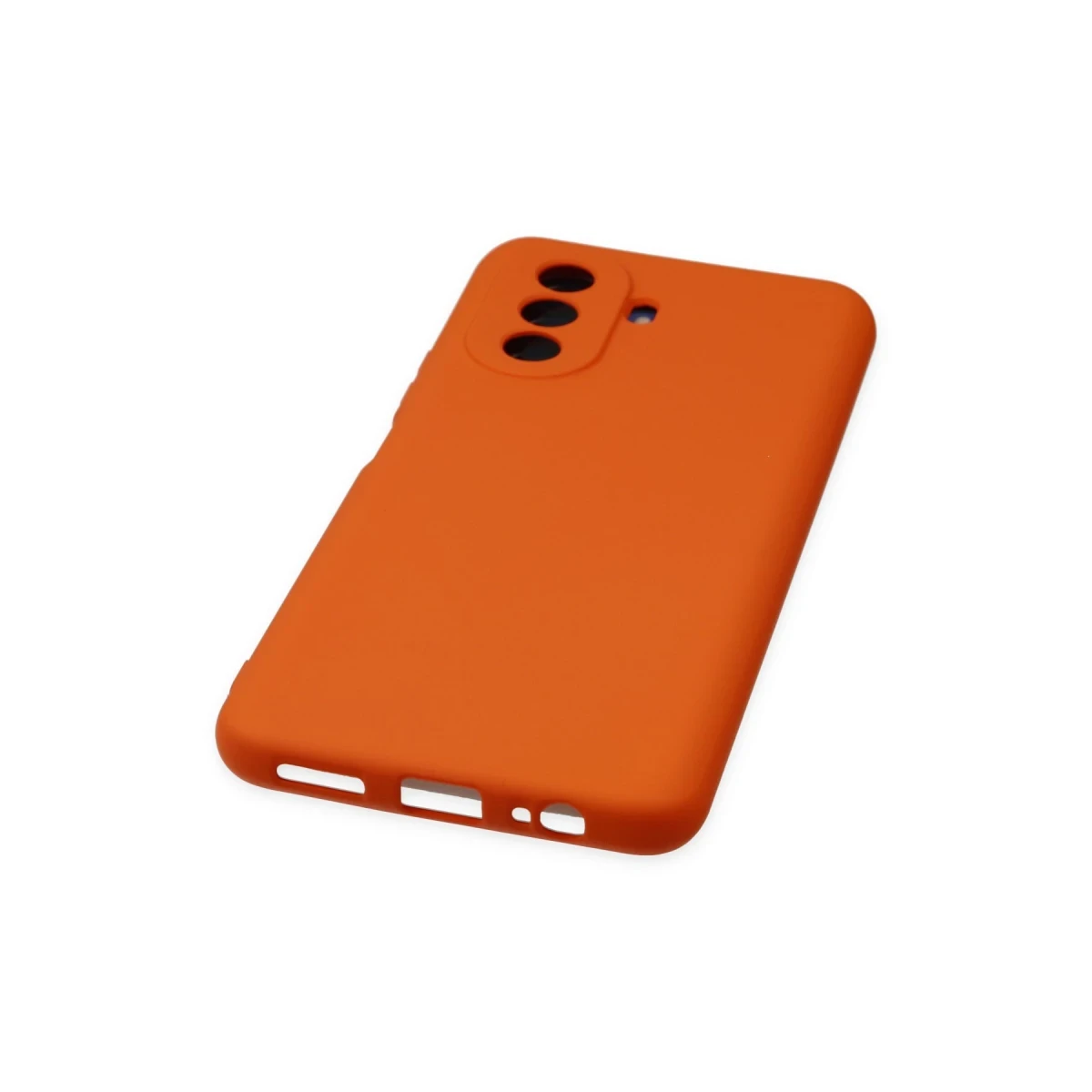 Huawei Nova Y70 Kılıf Nano içi Kadife Silikon - Turuncu