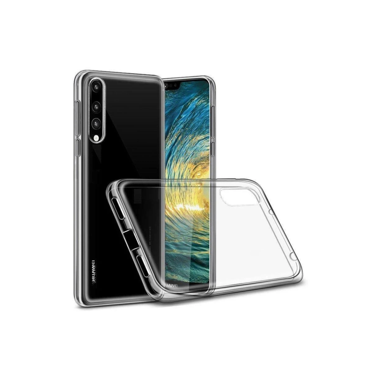 Huawei P30 Lite Kılıf Lüx Şeffaf Silikon