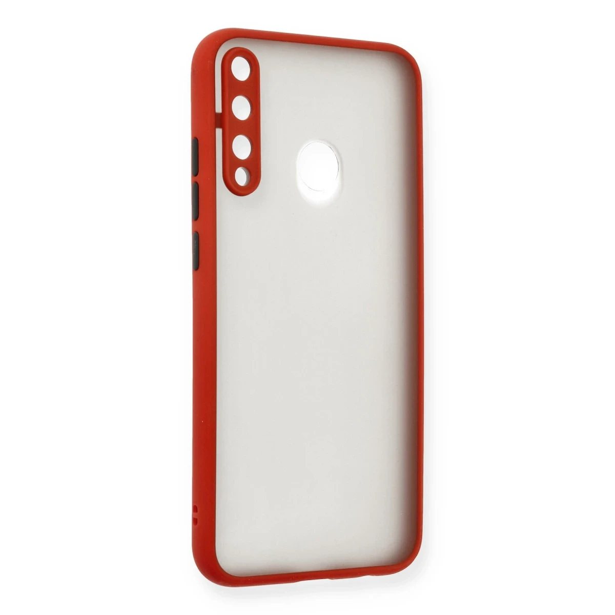 Huawei P40 Lite E Kılıf Montreal Silikon Kapak - Kırmızı