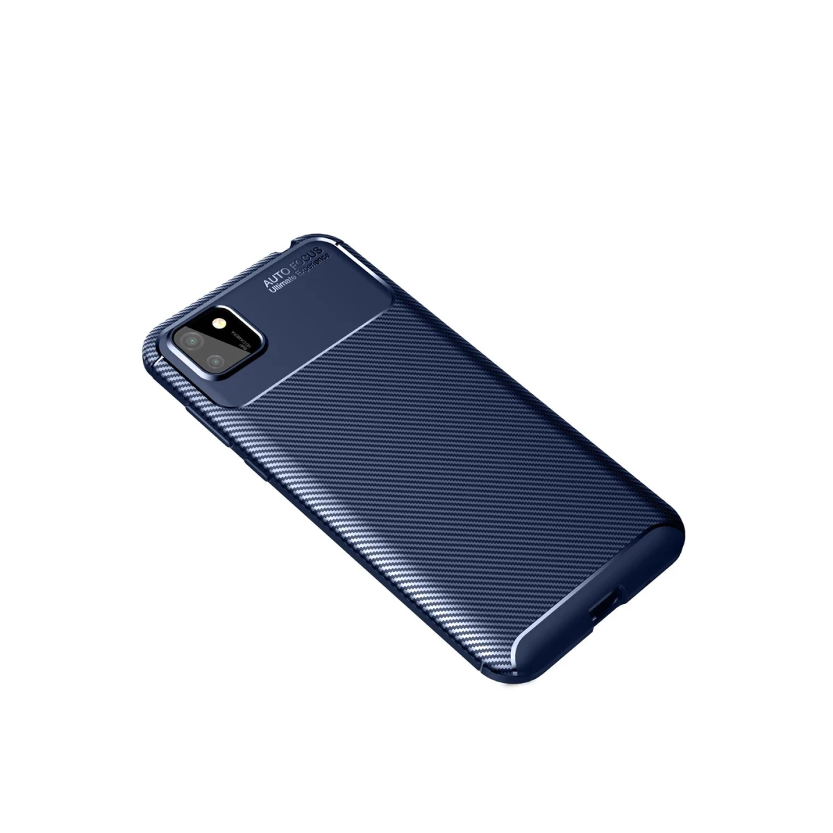 Huawei Y5P Kılıf Auto Focus Karbon Kapak - Lacivert