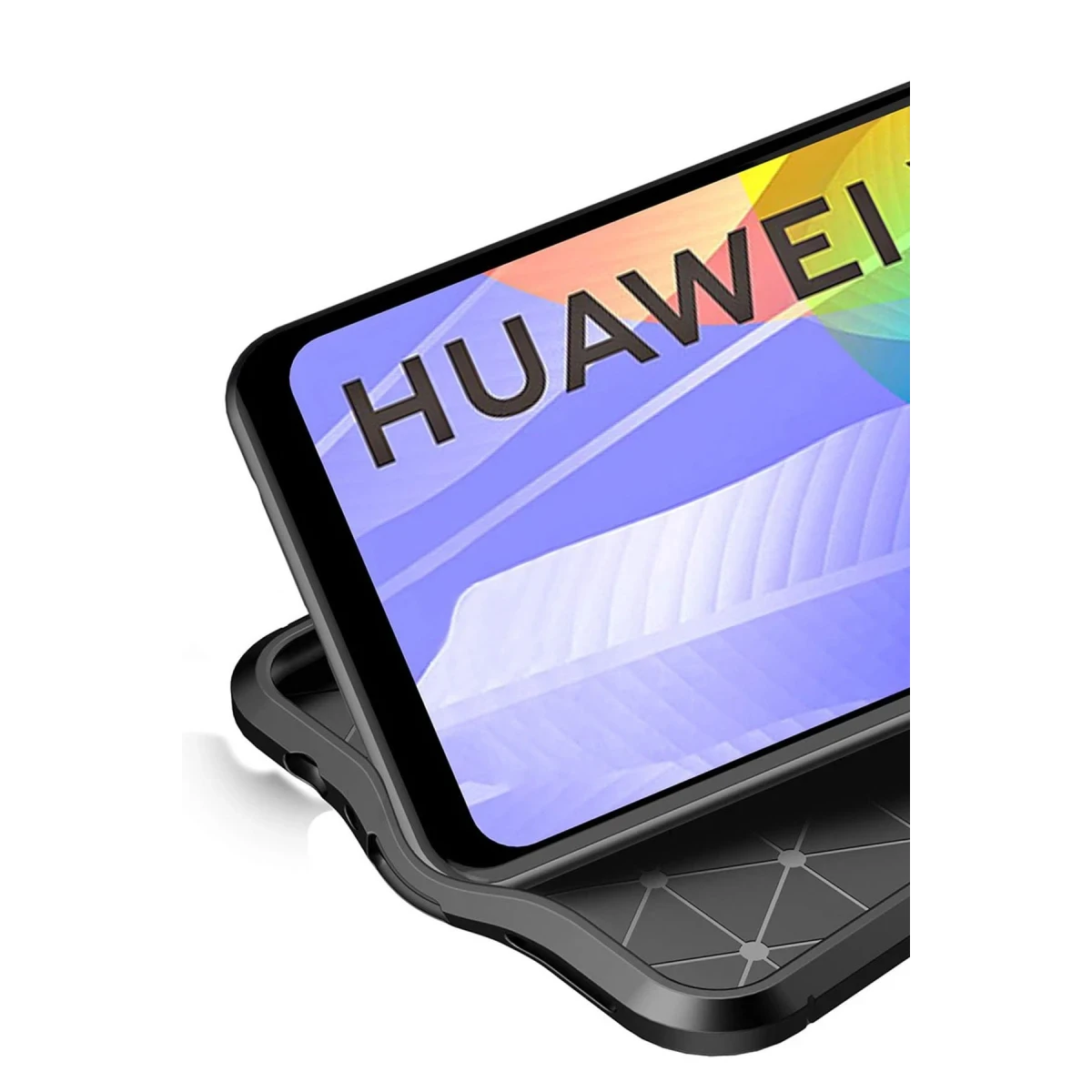 Huawei Y6P Kılıf Auto Focus Kapak - Kırmızı