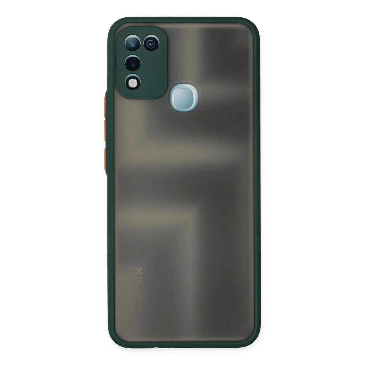 İnfinix Hot 10 Play Kılıf Montreal Silikon Kapak - Yeşil