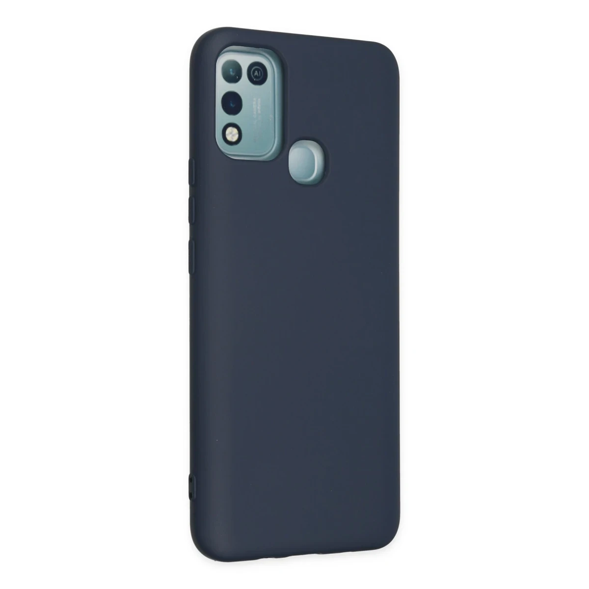 İnfinix Hot 10 Play Kılıf Nano içi Kadife Silikon - Lacivert