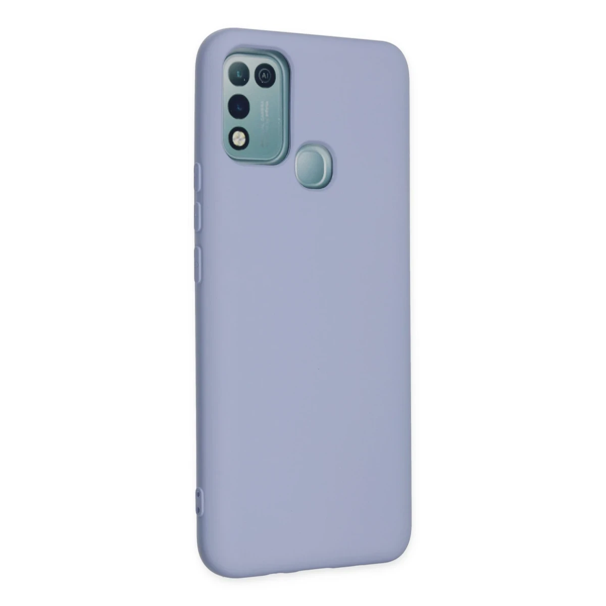 İnfinix Hot 10 Play Kılıf Nano içi Kadife Silikon - Lila