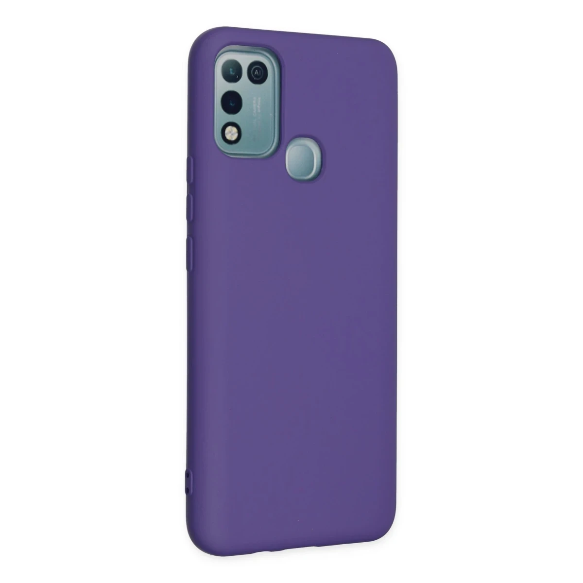 İnfinix Hot 10 Play Kılıf Nano içi Kadife Silikon - Mor