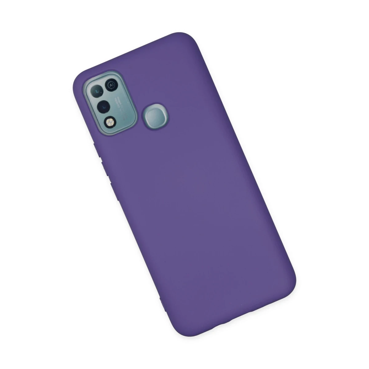İnfinix Hot 10 Play Kılıf Nano içi Kadife Silikon - Mor