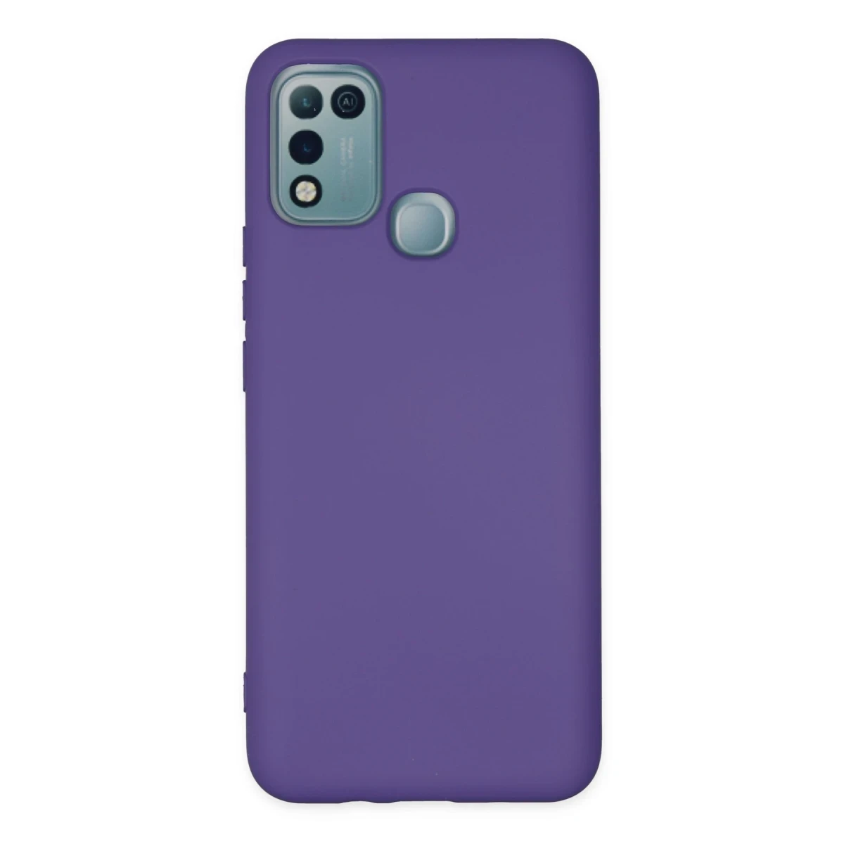 İnfinix Hot 10 Play Kılıf Nano içi Kadife Silikon - Mor