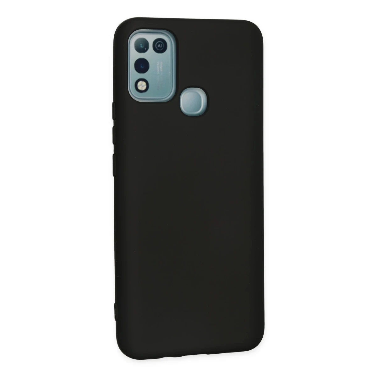İnfinix Hot 10 Play Kılıf Nano içi Kadife Silikon - Siyah