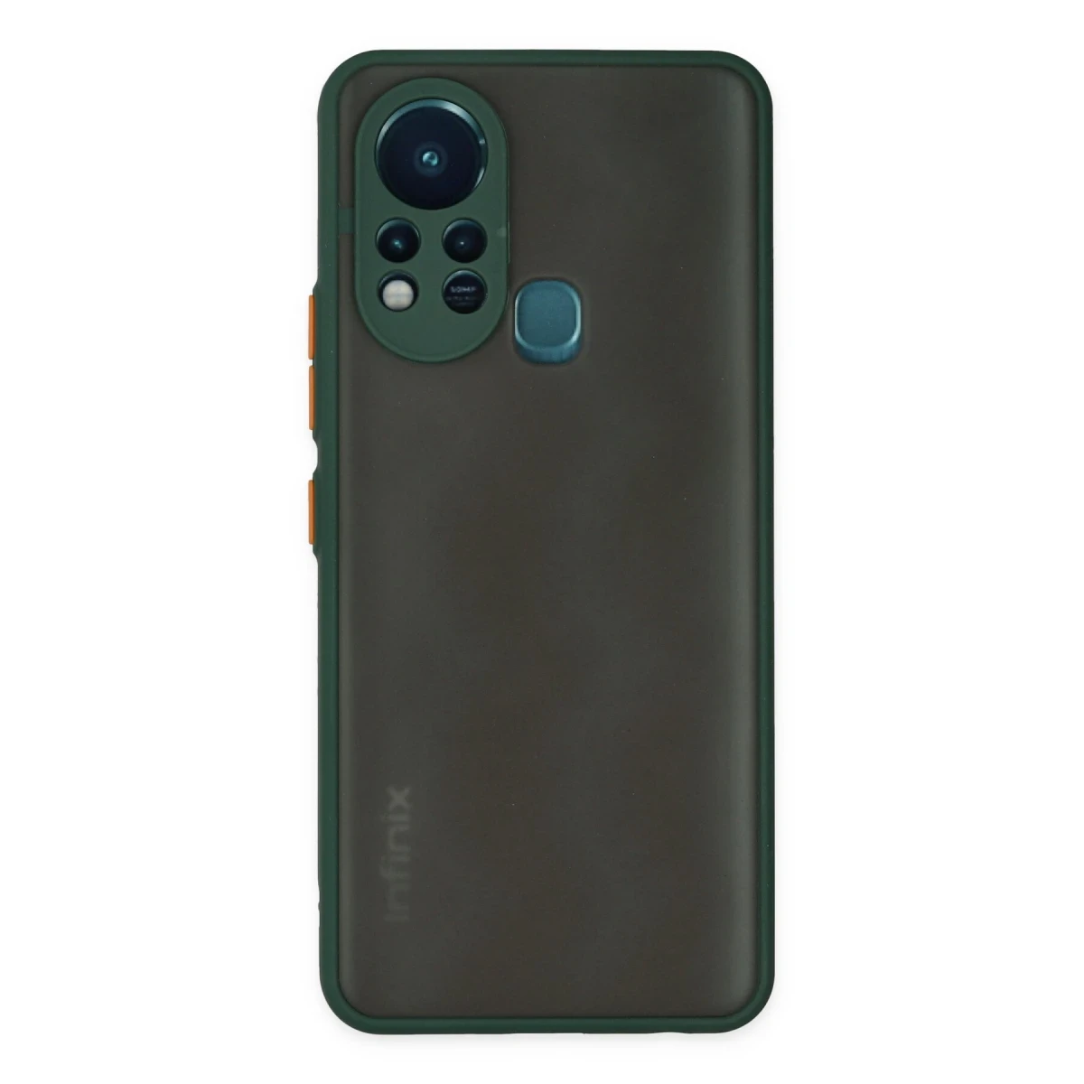 İnfinix Hot 11s Kılıf Montreal Silikon Kapak - Yeşil