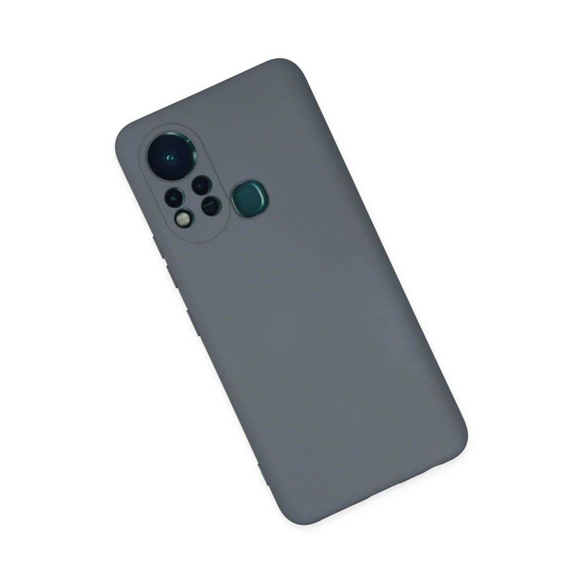 İnfinix Hot 11s Kılıf Nano içi Kadife Silikon - Gri
