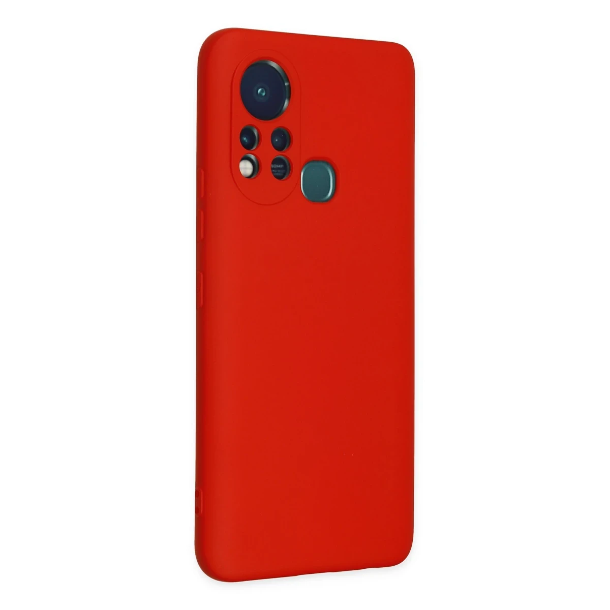 İnfinix Hot 11s Kılıf Nano içi Kadife Silikon - Kırmızı