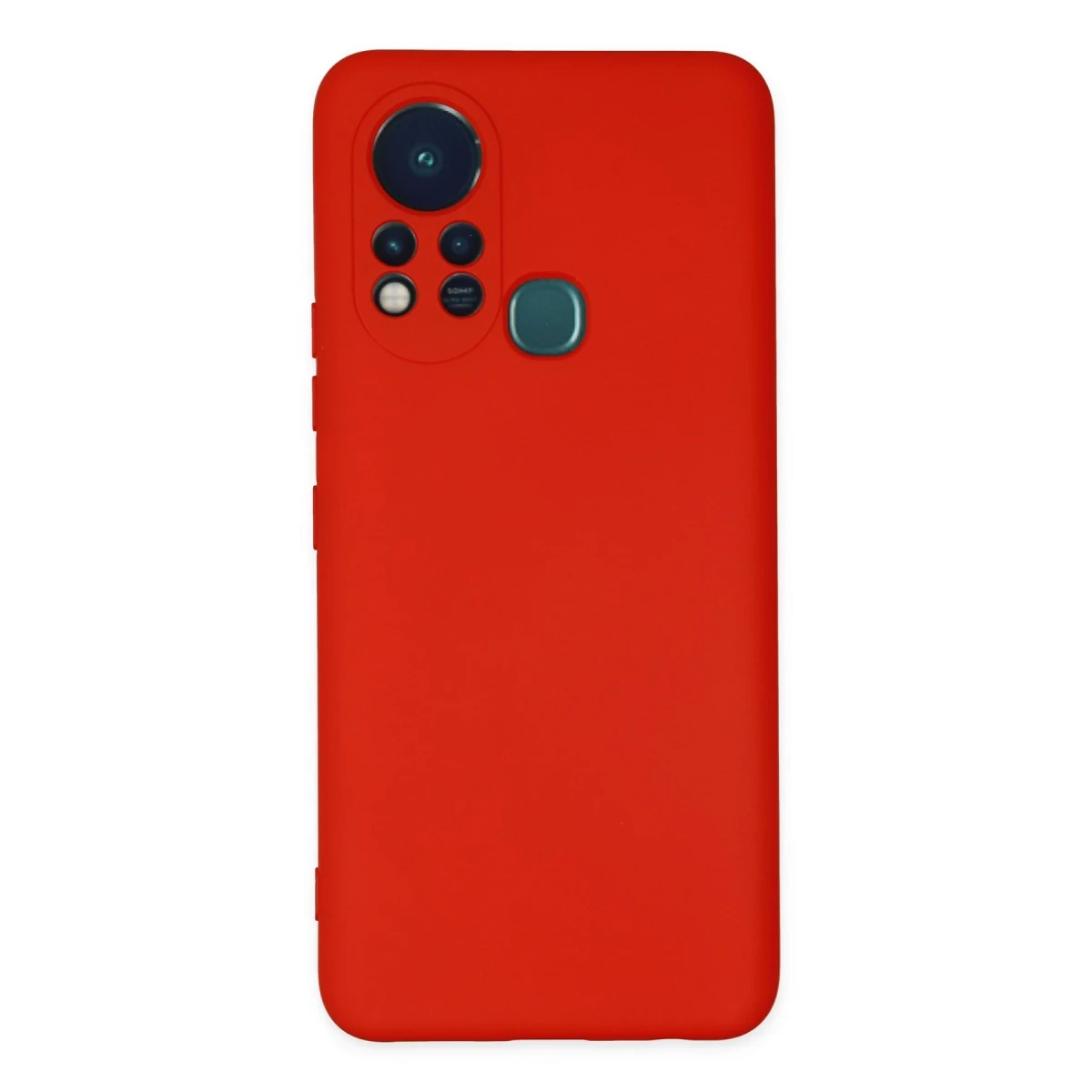 İnfinix Hot 11s Kılıf Nano içi Kadife Silikon - Kırmızı