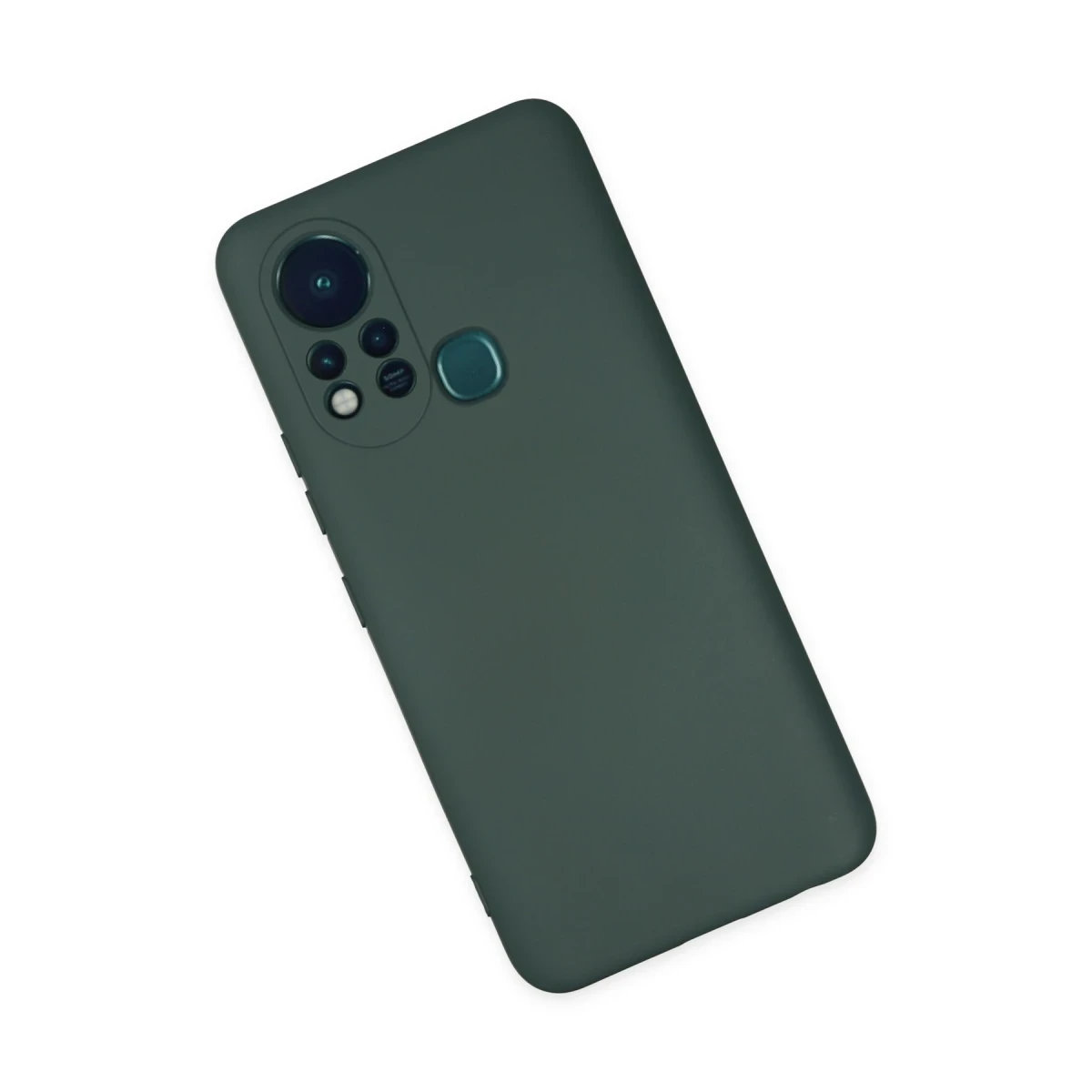 İnfinix Hot 11s Kılıf Nano içi Kadife Silikon - Koyu Yeşil
