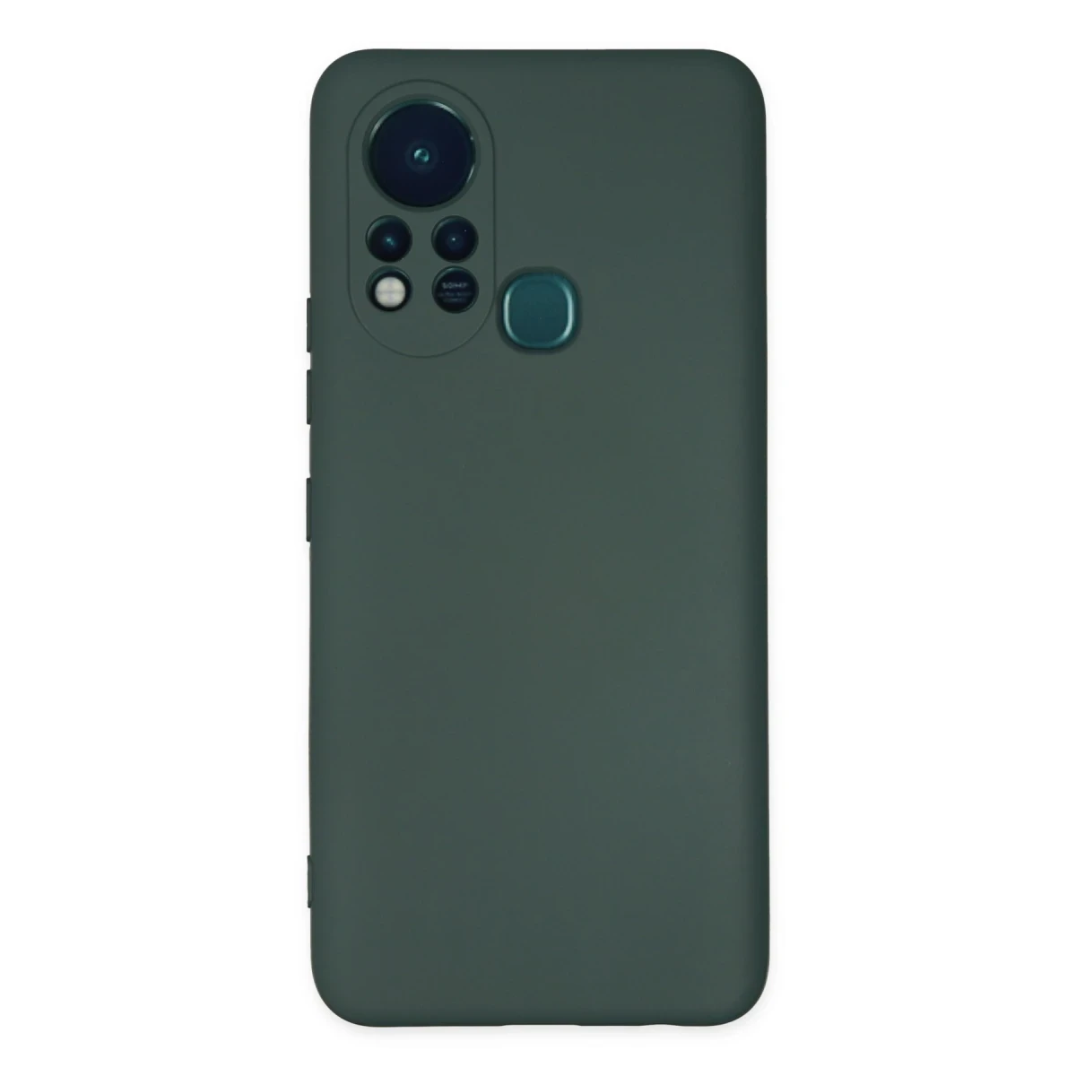İnfinix Hot 11s Kılıf Nano içi Kadife Silikon - Koyu Yeşil