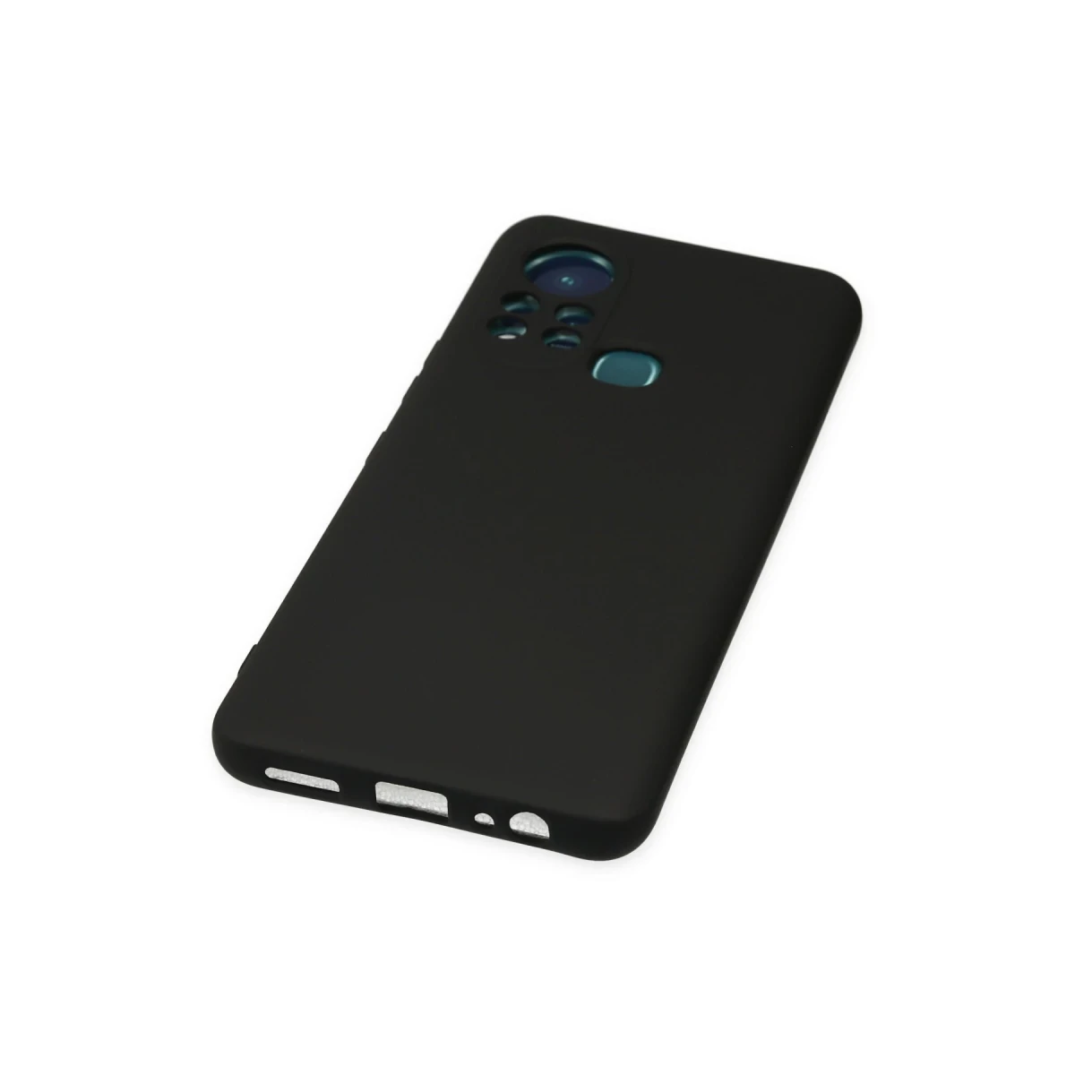 İnfinix Hot 11s Kılıf Nano içi Kadife Silikon - Siyah
