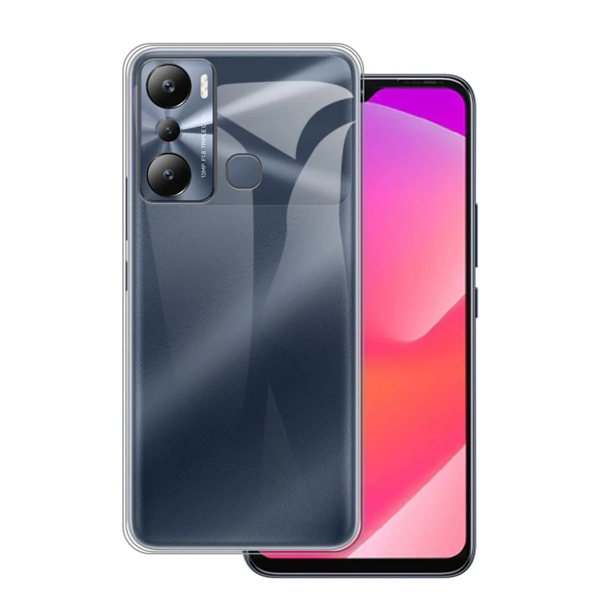 İnfinix Hot 20i Kılıf Lüx Şeffaf Silikon