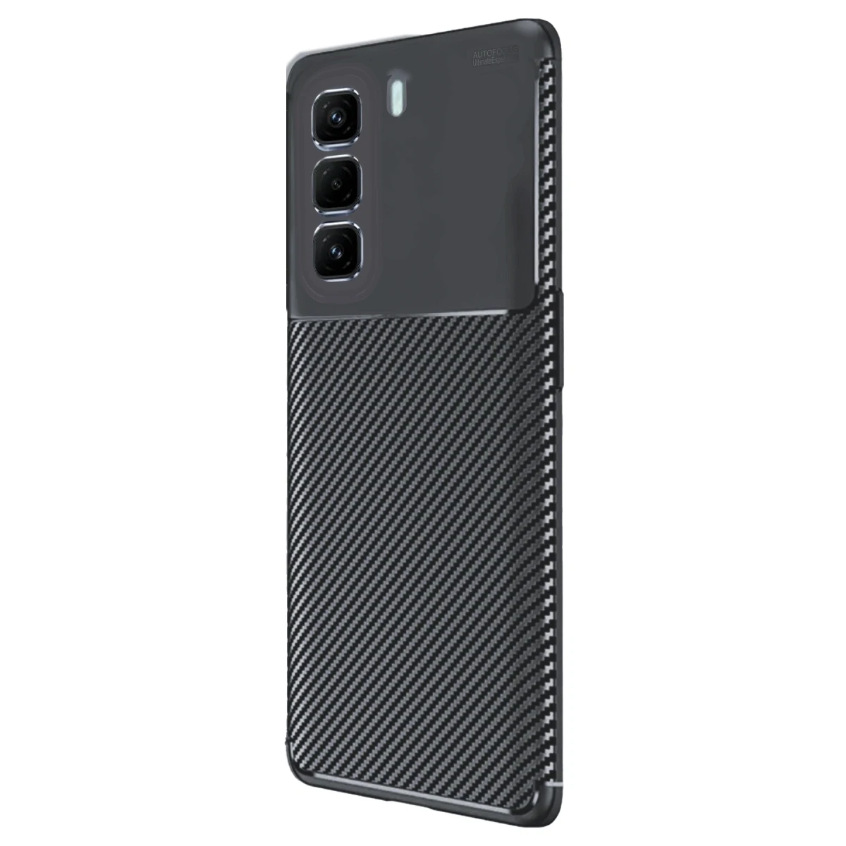 İnfinix Hot 50 4G Kılıf Auto Focus Karbon Kapak - Siyah