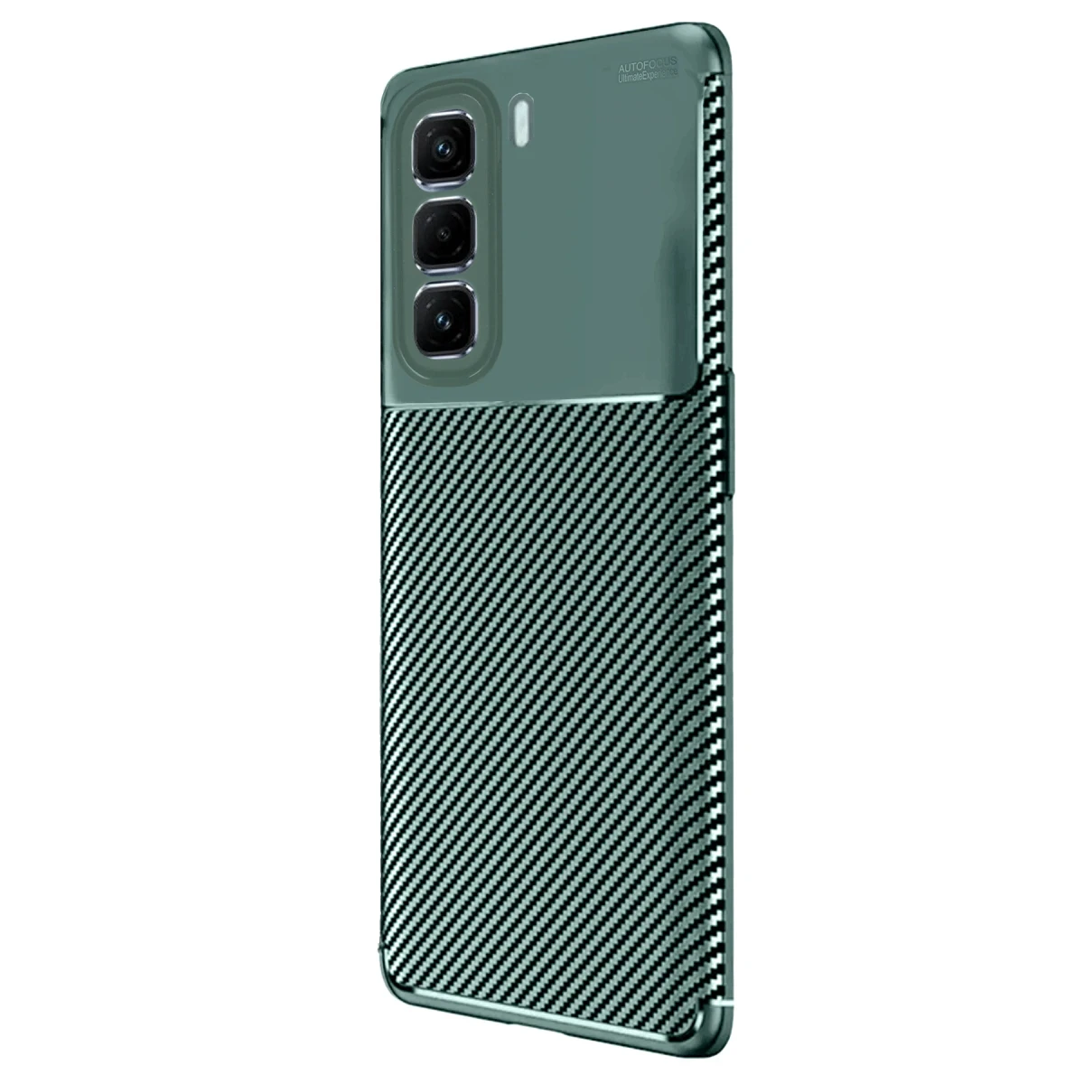 İnfinix Hot 50 Pro Plus 4G Auto Focus Karbon Kapak - Koyu Yeşil