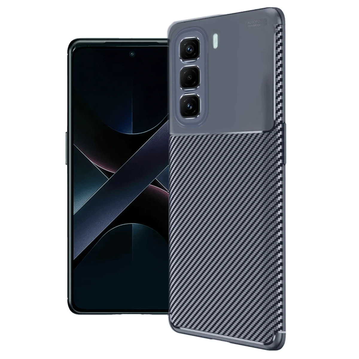 İnfinix Hot 50 Pro Plus 4G Auto Focus Karbon Kapak - Lacivert