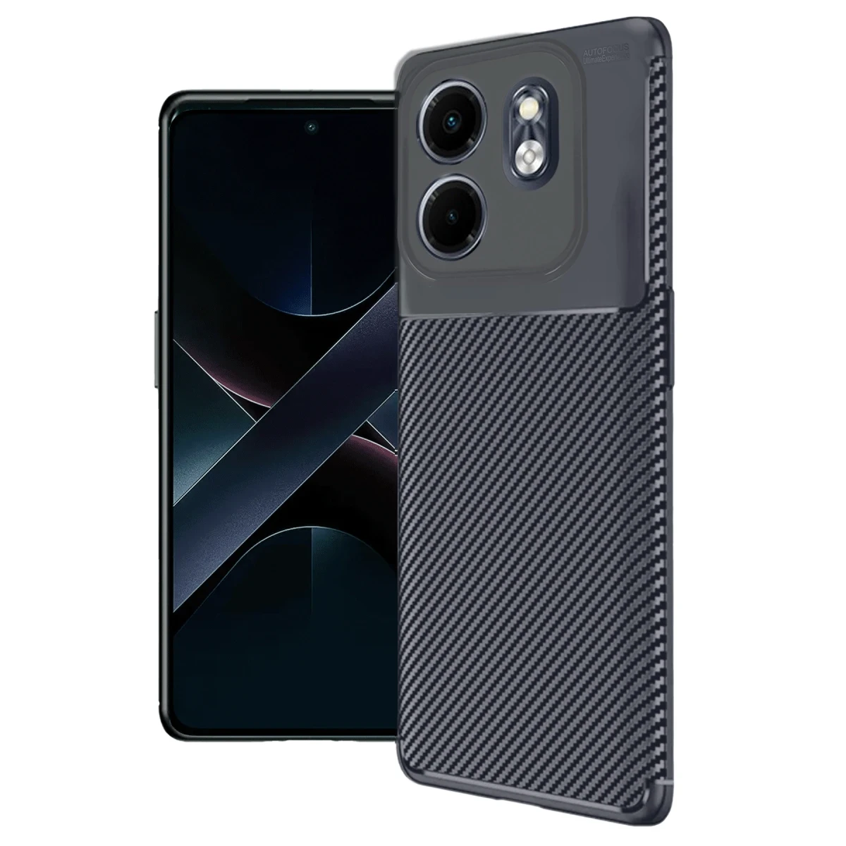 İnfinix Hot 50i 4G Auto Focus Karbon Kapak - Lacivert