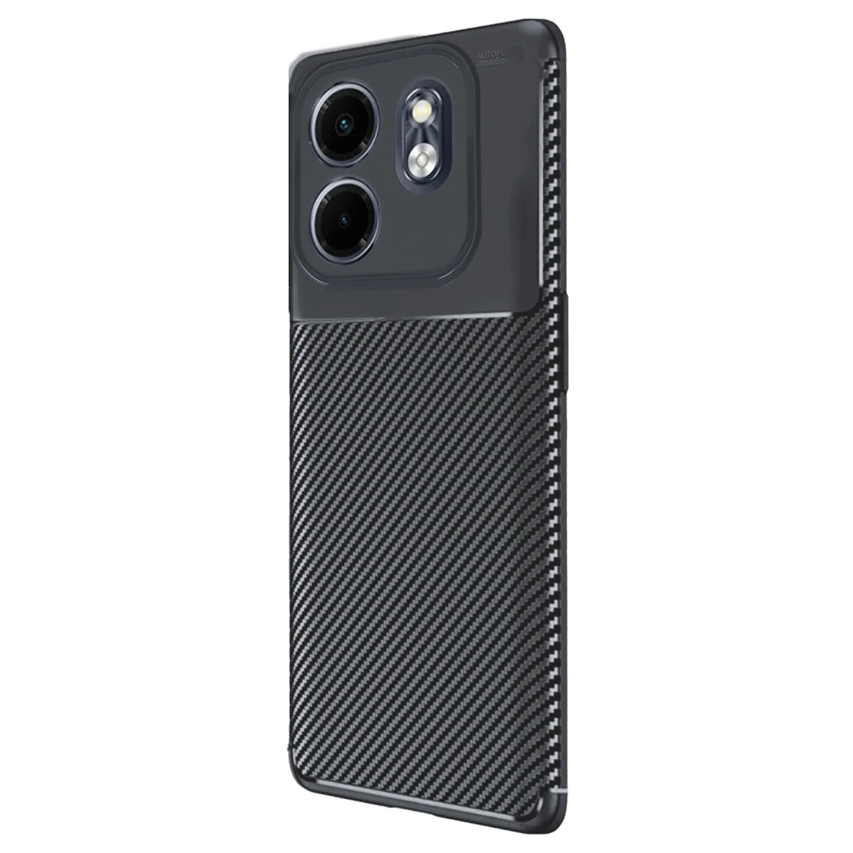 İnfinix Hot 50i 4G Kılıf Auto Focus Karbon Kapak - Siyah