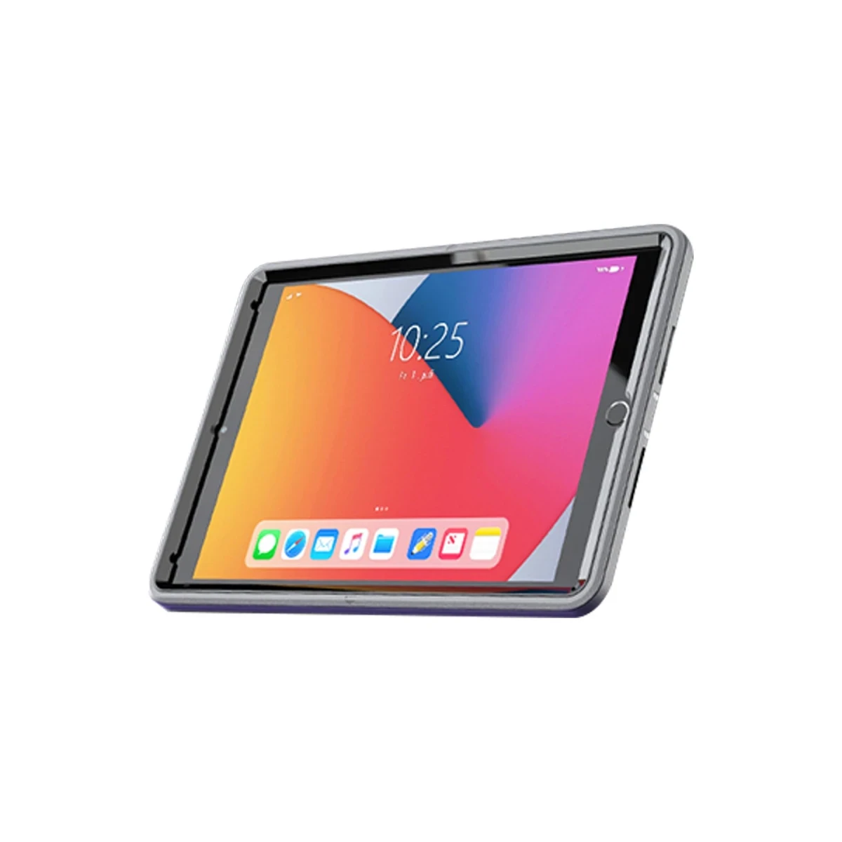 Apple iPad 10.2 (7.nesil) Kılıf Hand Strap Tablet Kılıfı - Gri
