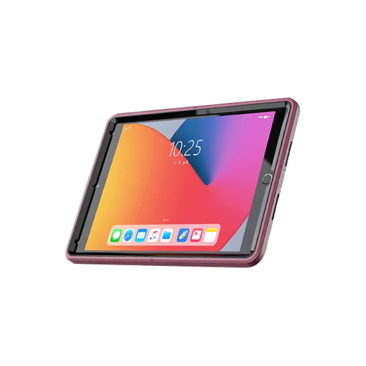 Apple iPad 10.2 (7.nesil) Kılıf Hand Strap Tablet Kılıfı - Mürdüm