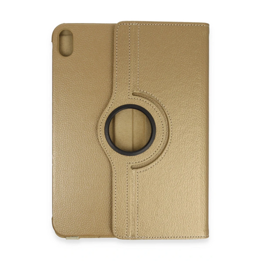 Apple iPad 2025 10.9 10.Nesil (A16) Kılıf 360 Tablet Deri Kılıf - Gold