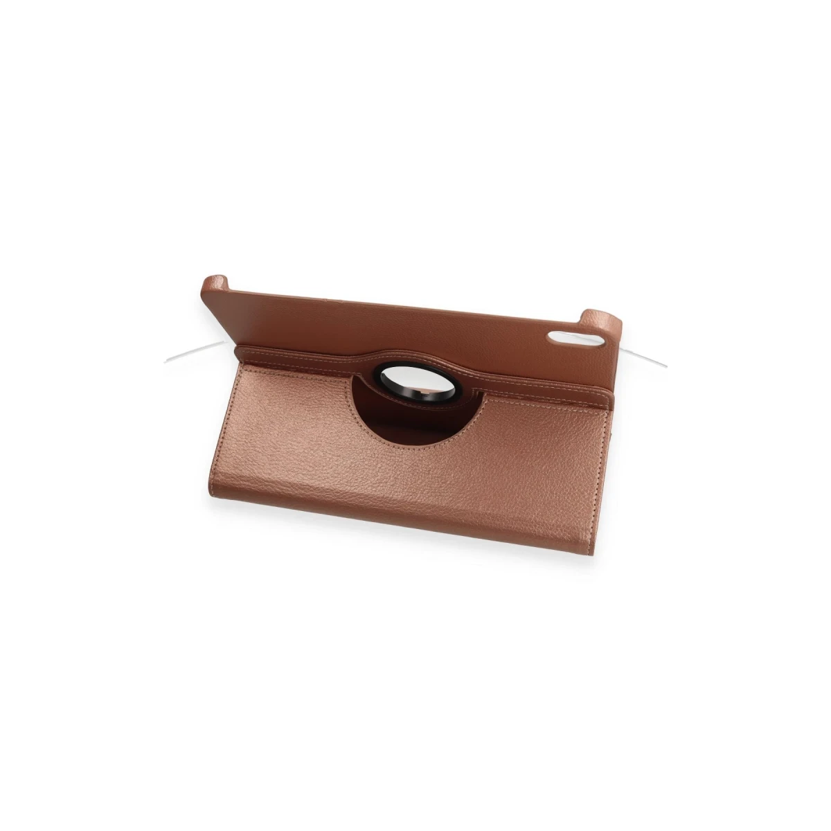 Apple iPad 2025 10.9 10.Nesil (A16) Kılıf 360 Tablet Deri Kılıf - Rose Gold