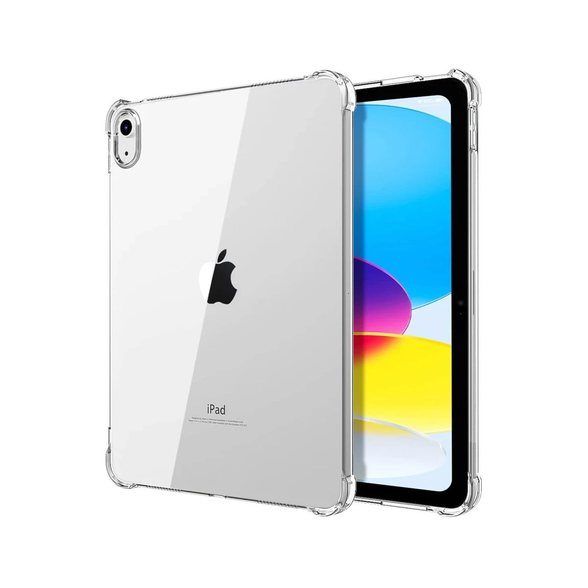 Apple iPad 2025 10.9 10.Nesil (A16) Kılıf Anti Shock Tablet Silikon - Şeffaf
