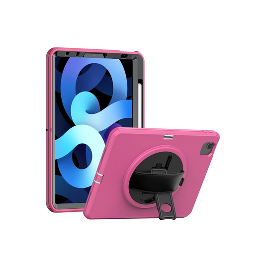 Apple iPad 2025 10.9 10.Nesil (A16) Kılıf Hand Strap Tablet Kılıfı - Pembe